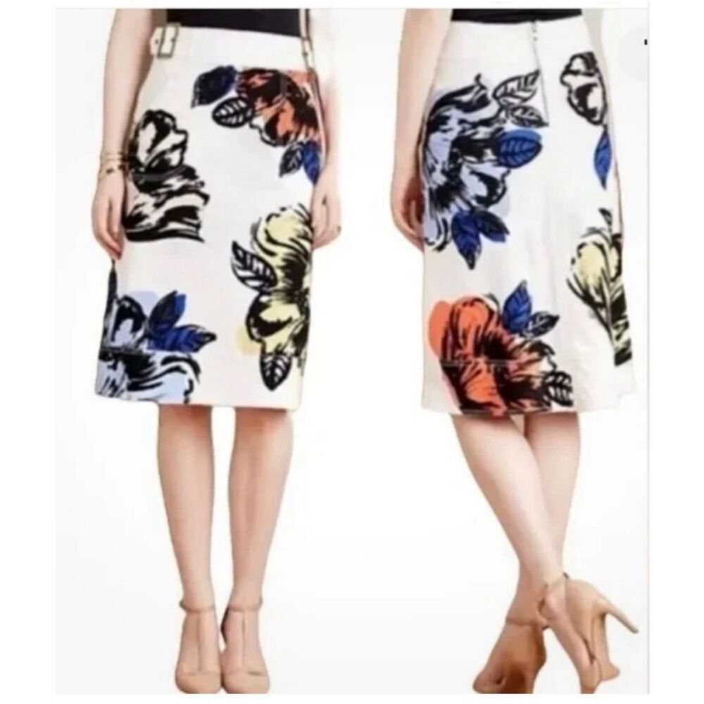 Anthropologie skirt by Maeve bold floral sz 6